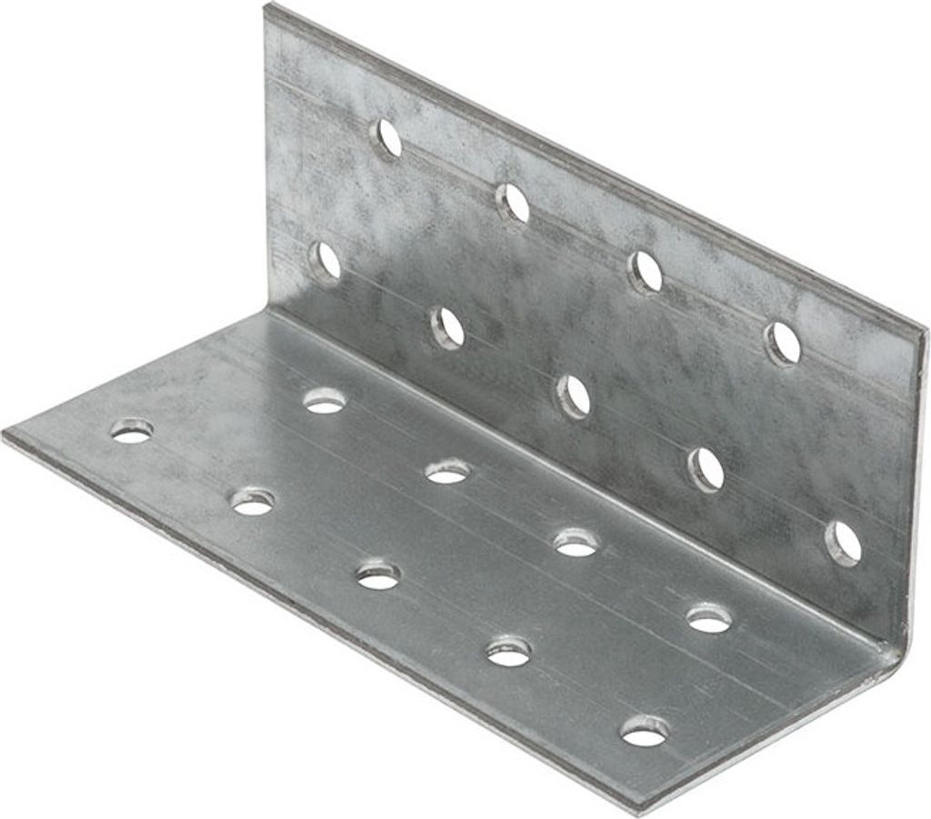Eckwinkel Winkel 40x40x100x2mm - 10 Stück - Winkelverbinder Stahl verzinkt