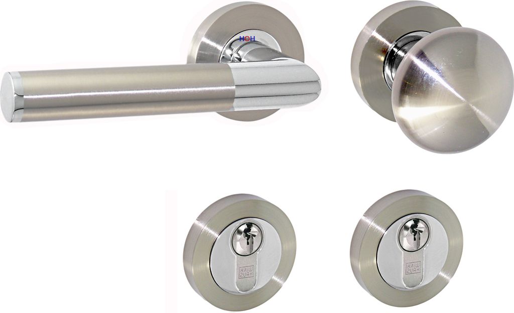 Türbeschlag 1357-B R WE-Links Chrom - Niro Türklinke Türdrücker Türgriffe