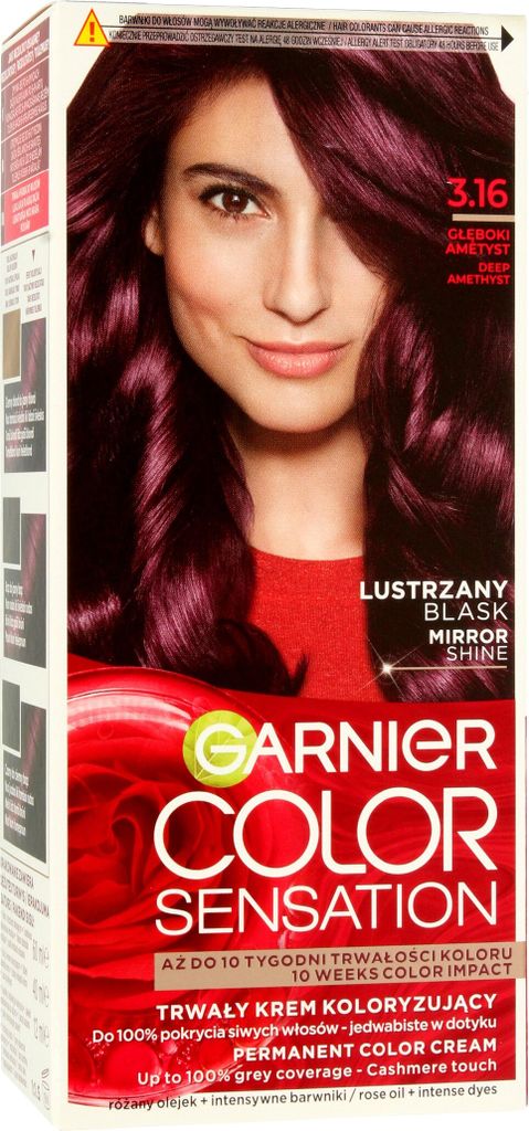 Garnier Color Sensation Haarfärbecreme 3.16 Amethyst - Produktbild 