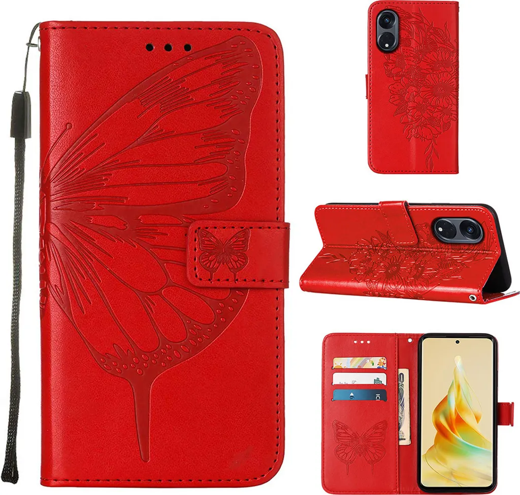 Custodia a Libro per OPPO Reno8 T 5G con Porta Carte e Stand
