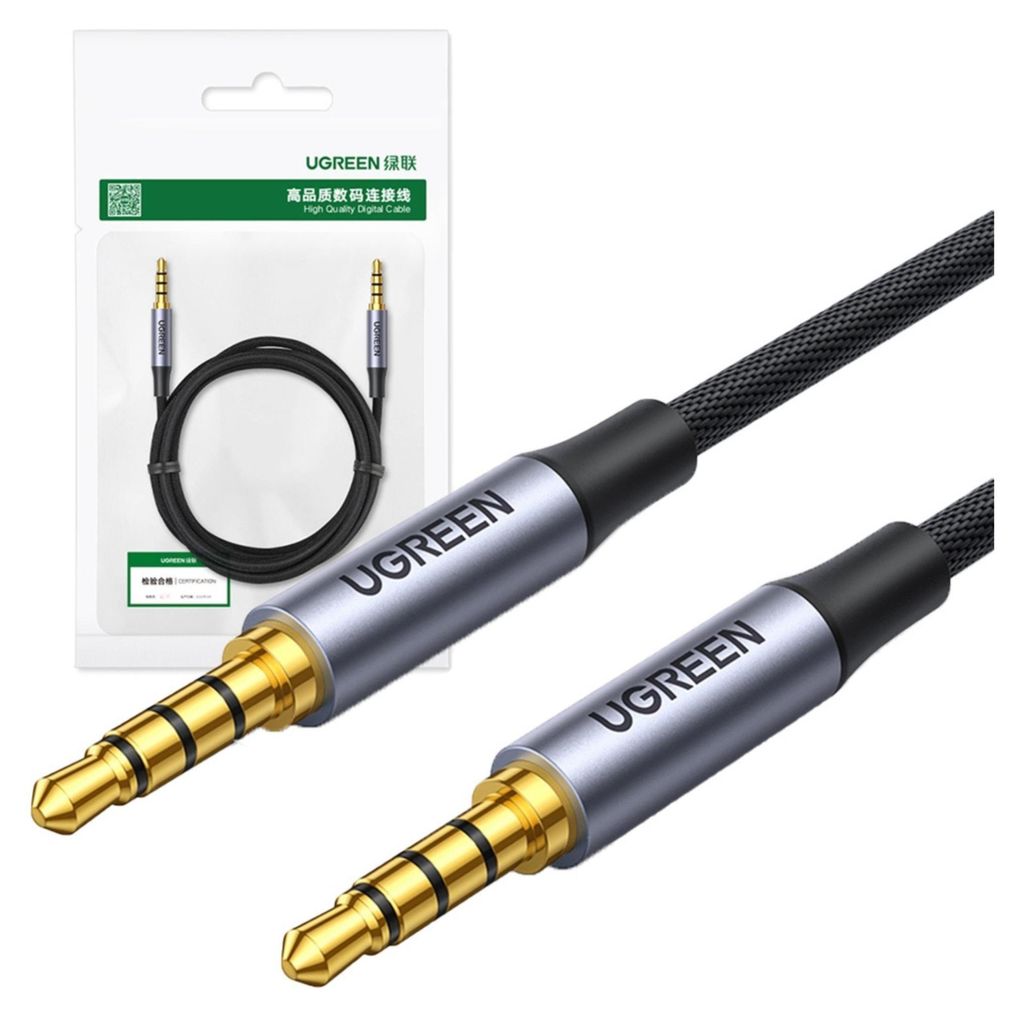3.5mm to 3.5mm Audio Cable Ugreen AV183, 2m, Black Immagine del prodotto 