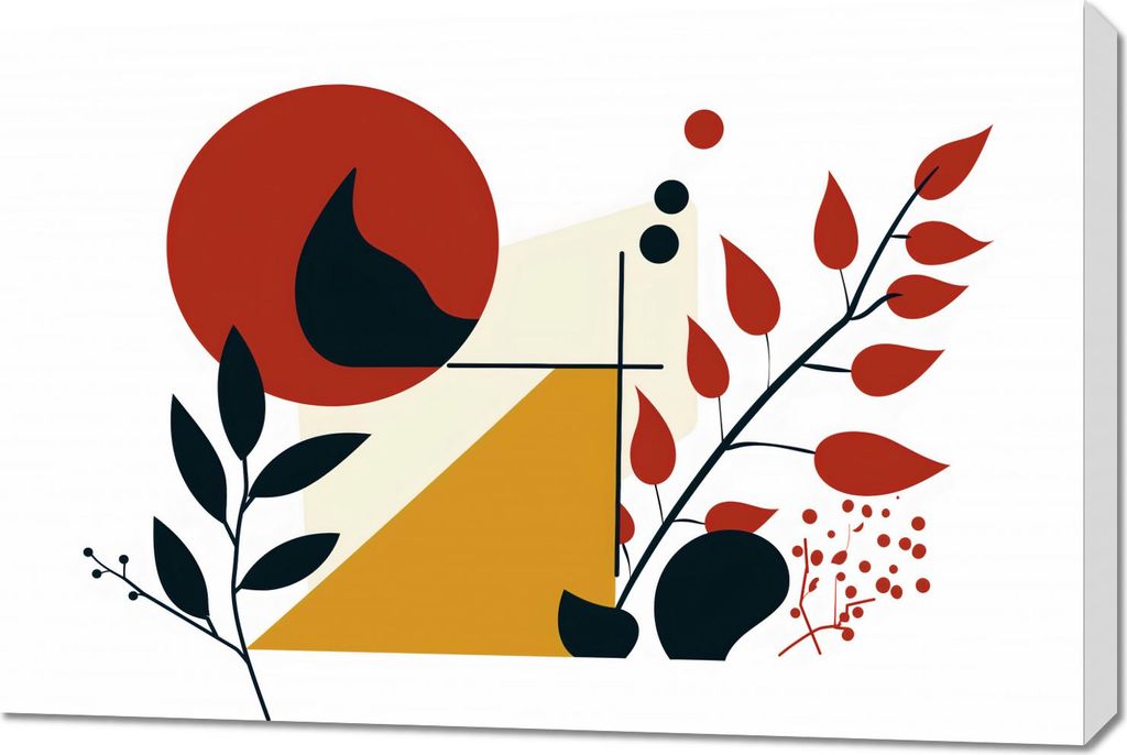 Bild 90x60cm Feuer und Flora