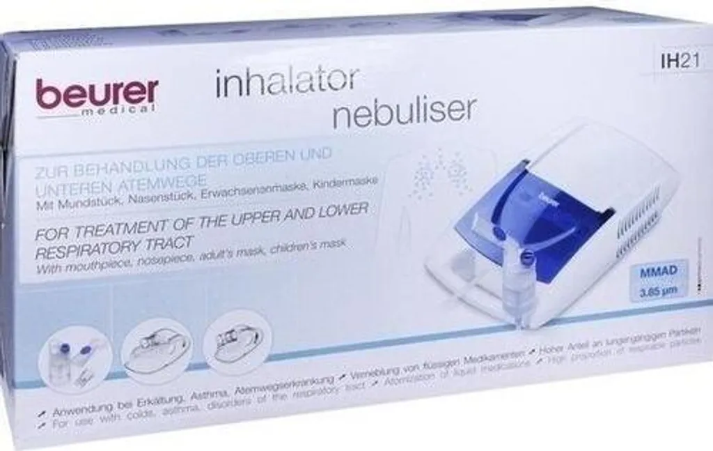 Beurer IH21 Inalatore Aerosol a Pistone: Sollievo Rapido per Famiglie