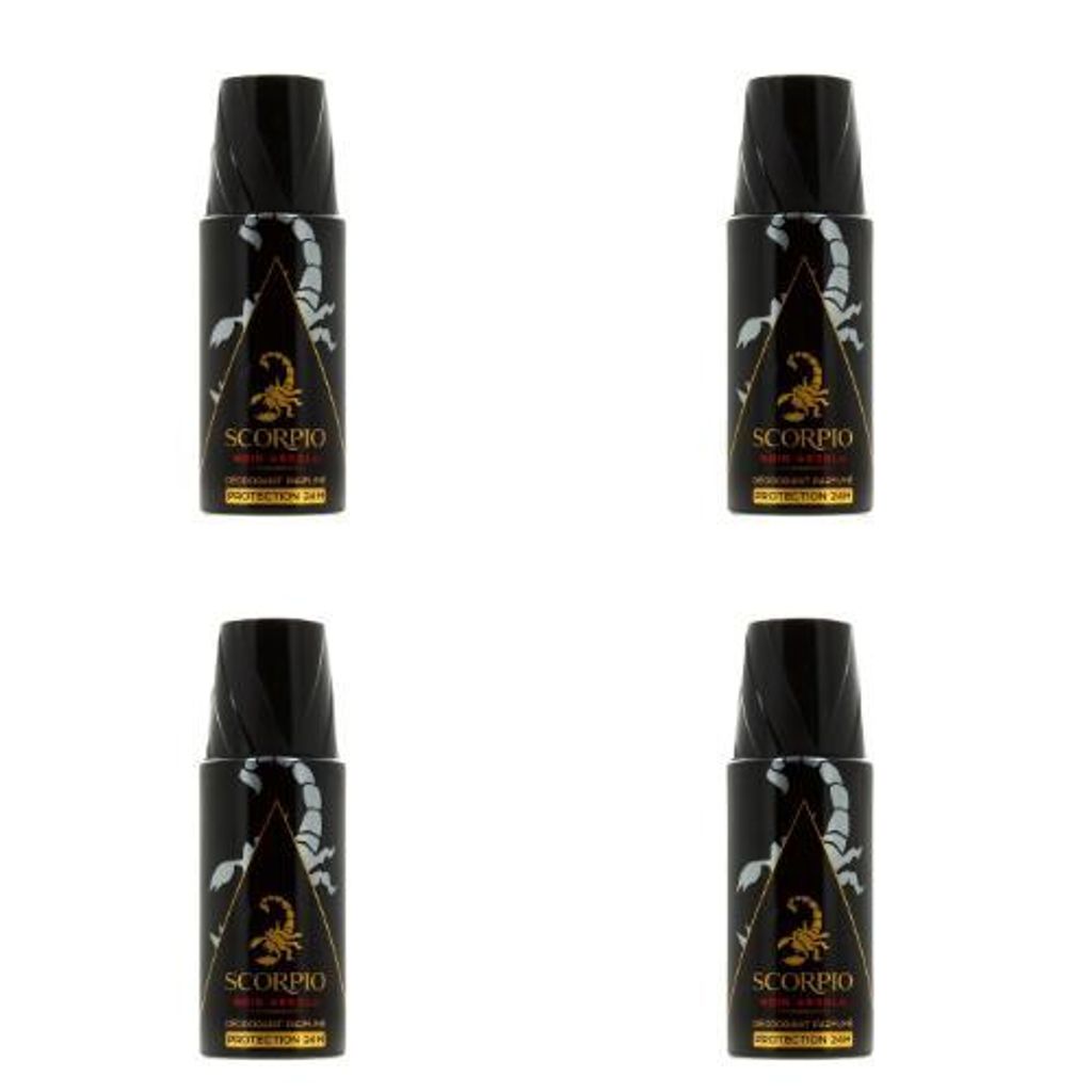 Scorpio Noir Absolu  Deodorant pour homme 4*150ml Produktbild 