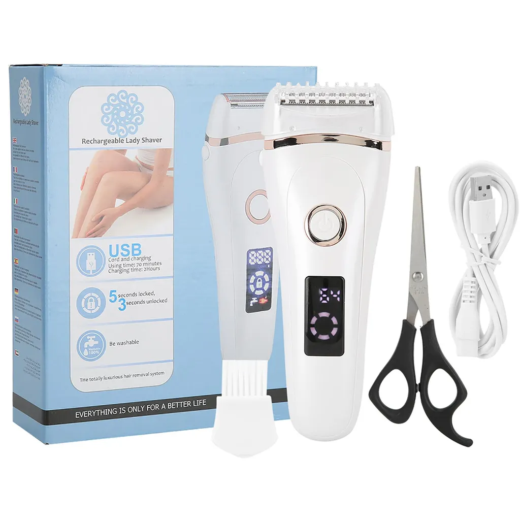 Rasoio Elettrico Donna Professionale IPX7 USB - Taglio Alta Precisione