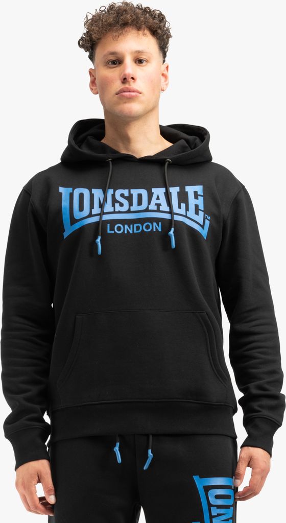 Herren Kapuzensweatshirt normale Passform CHATSWORTH Black/Blue S Lonsdale