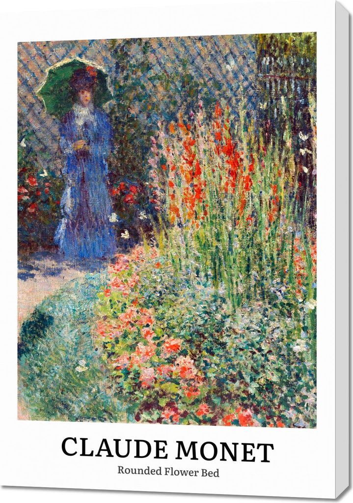 Bild 70x100cm Design Flower Bed, Monet Vintage für das Wohnzimmer
