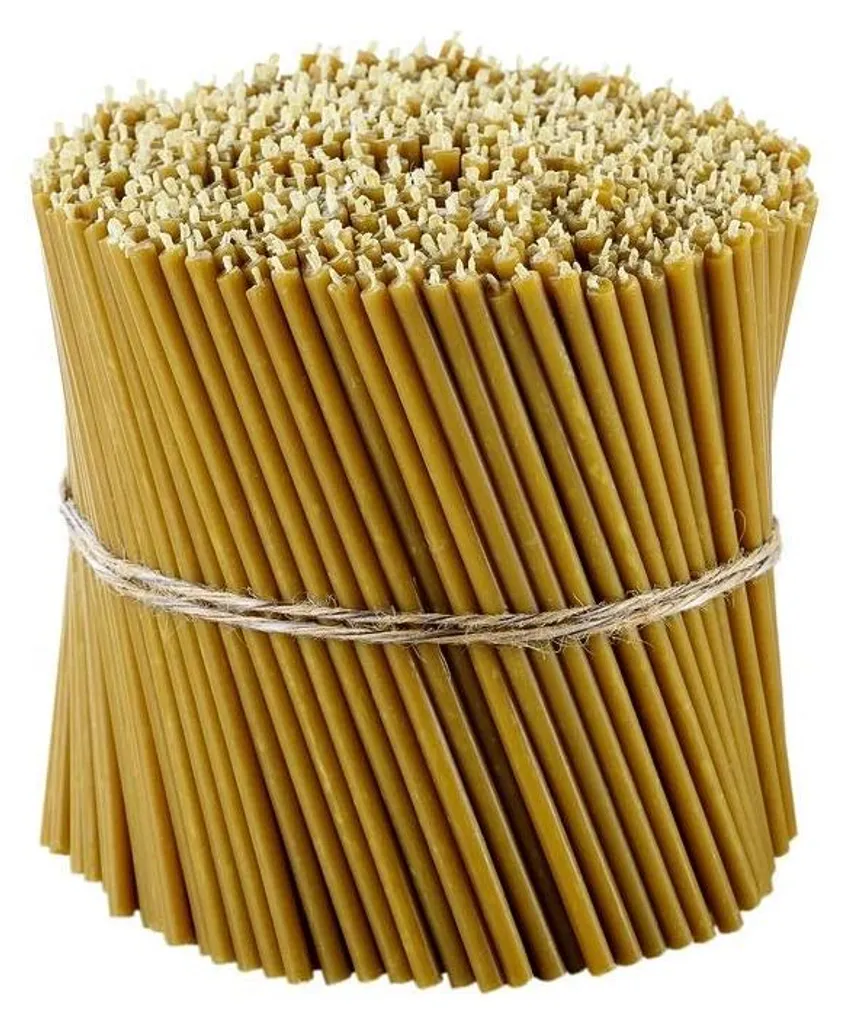 Bougies de prière sans fumée ni coulures - 100% Cire d'abeille naturelle