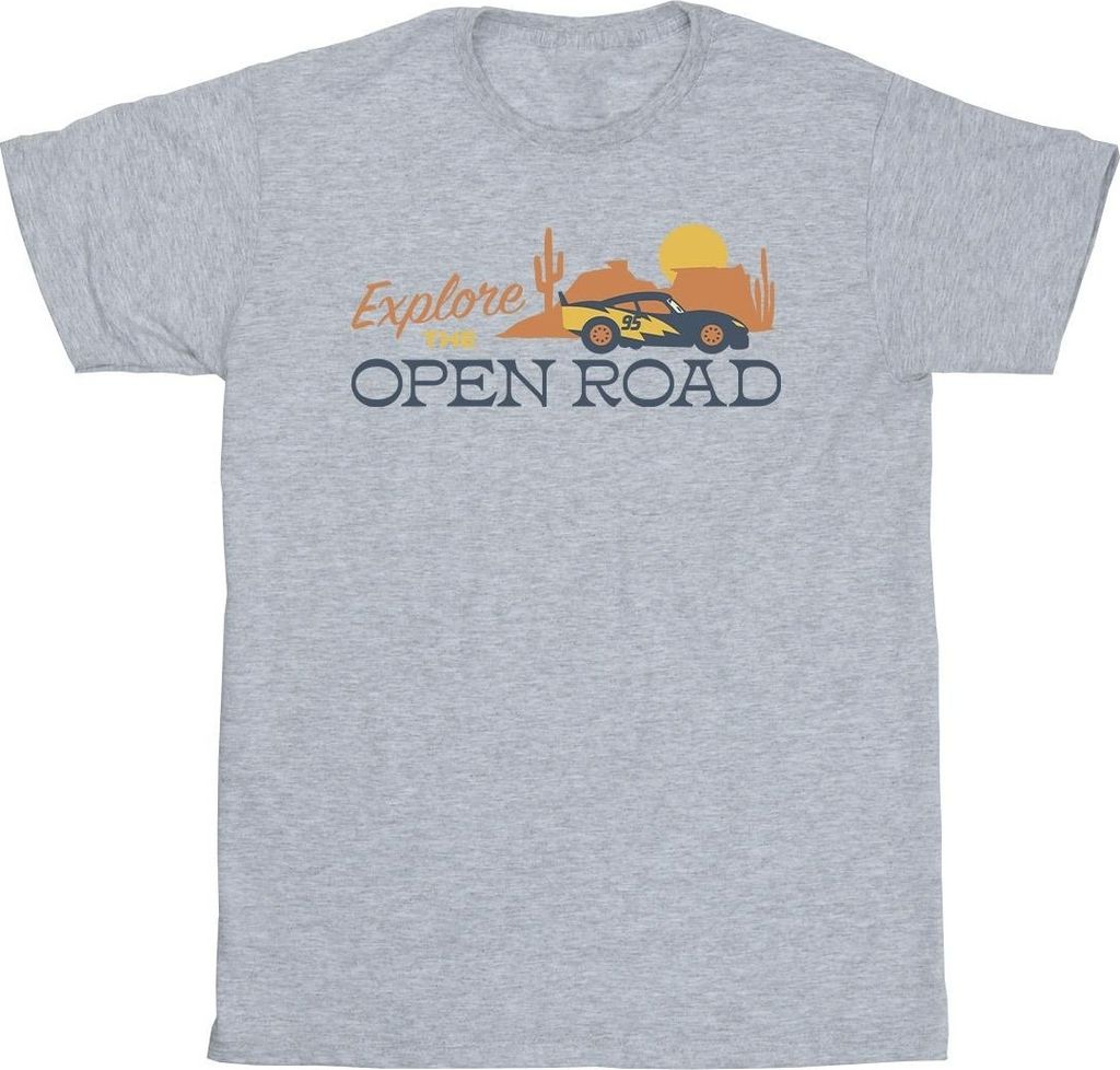 Disney - "Cars Explore The Open Road" T-Shirt für Herren BI17636 (3XL) (Grau)