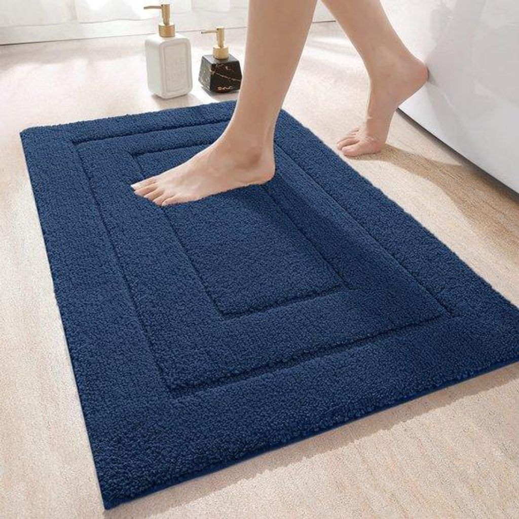 Unyqoos Superweiche rutschfeste Badematte für Dusche, Bad und Toilette mit Schnelltrocknungskraft, 50 x 80 cm