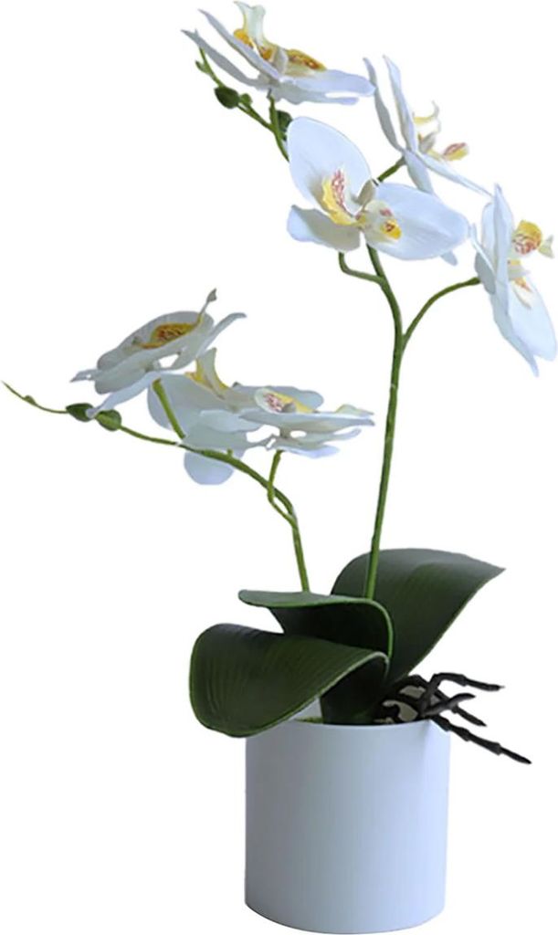Dekorativní hedvábné orchideje bonsai, umělé květiny s Obrázek produktu 