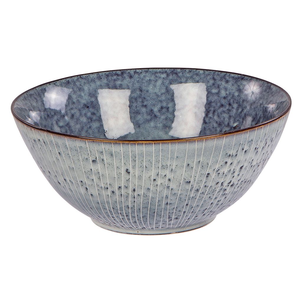 Broste Copenhagen Schüssel Nordic Sea 25 x 11 cm Steingut grau