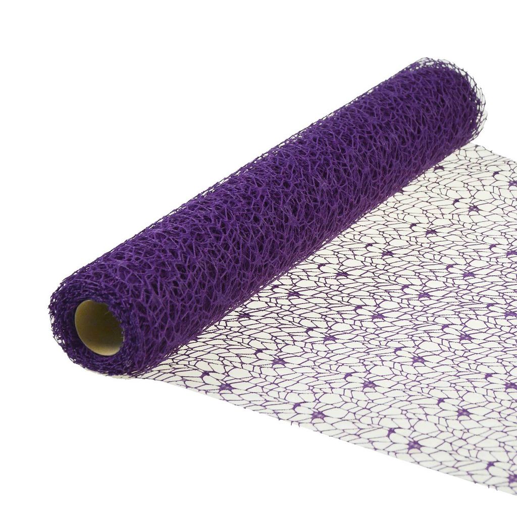 Tischband in Netzoptik 4,5x0,5m Tischläufer Dekorationsband Floristikband Farbwahl