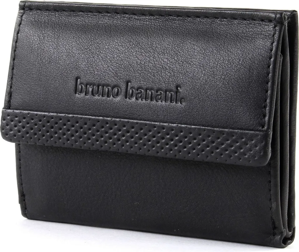 Mini Wallet RFID-Safe bruno banani - Portafoglio Pelle Nera High