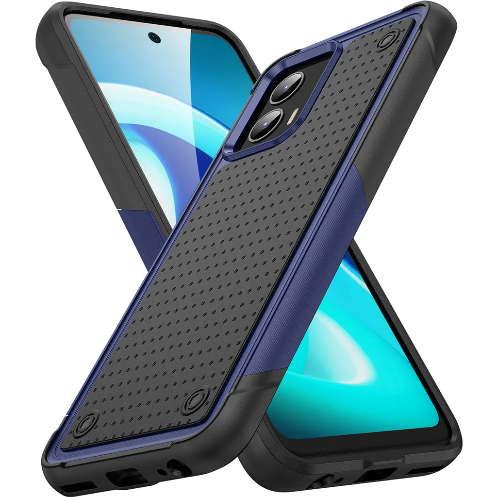 Cover Rugged Moto G 2023 Blu Nero: Protezione Militare per Outdoor