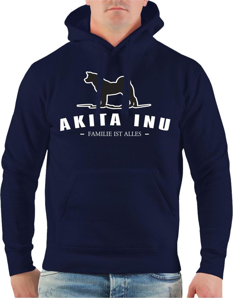 Herren Kapuzenpullover Akita Inu - Familie ist alles