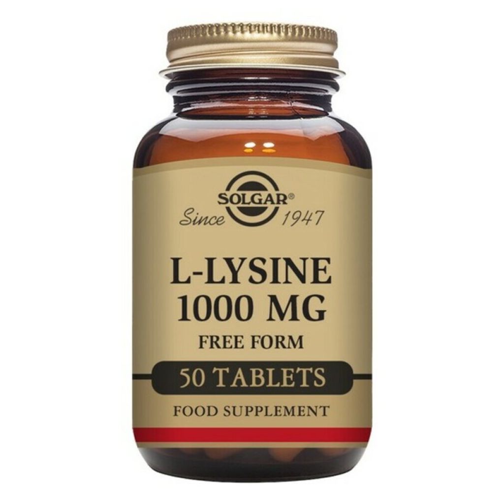 Solgar L-lysine 1000 mg (50 Tabletten) 033984017009 Produktbild 