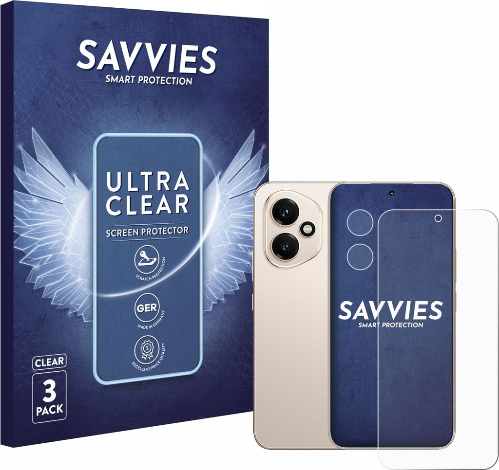 6x Für Honor 400 (Display+Kamera) Schutzfolie Savvies Produktbild 