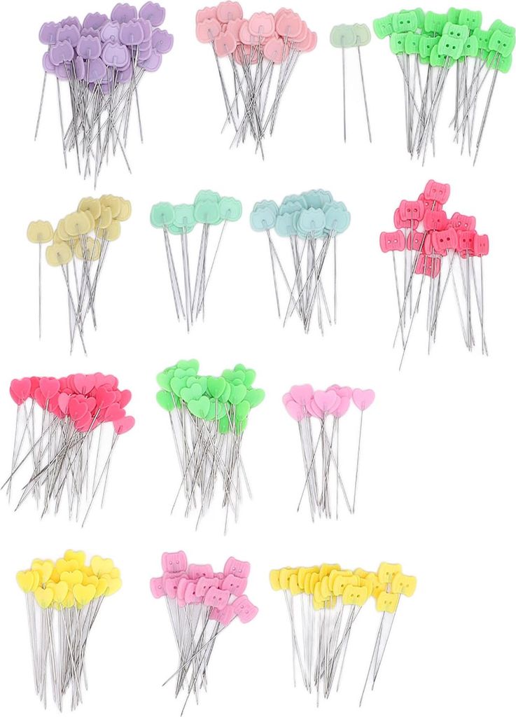 300pcs Flat Head Straight Pins Set Schneidespitze Nähenstift für die Positionierung von Dekoration von Handwerksprojekten