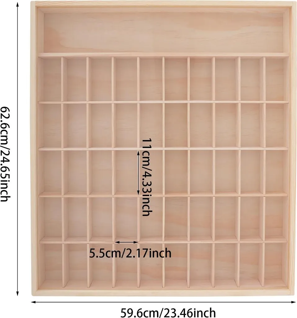 Vitrine en acrylique murale à 6 niveaux pour figurines et modèles - Kaki - 3