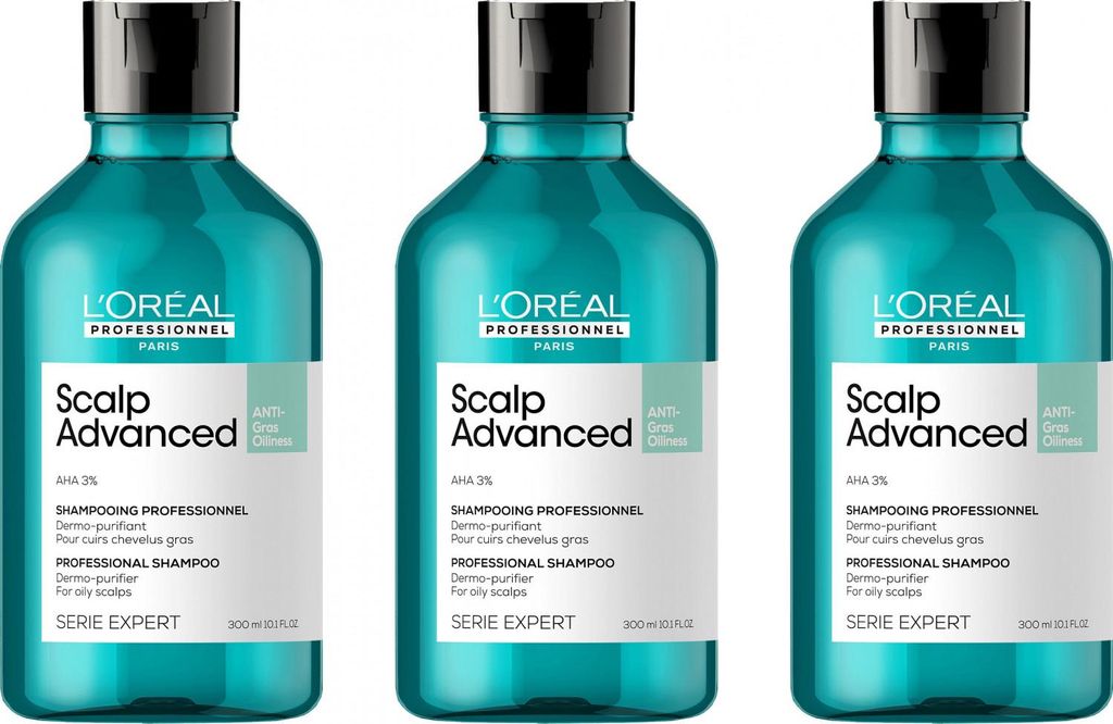 Serie Expert Scalp Advanced Anti-Oiliness Shampoo 3x300 ml