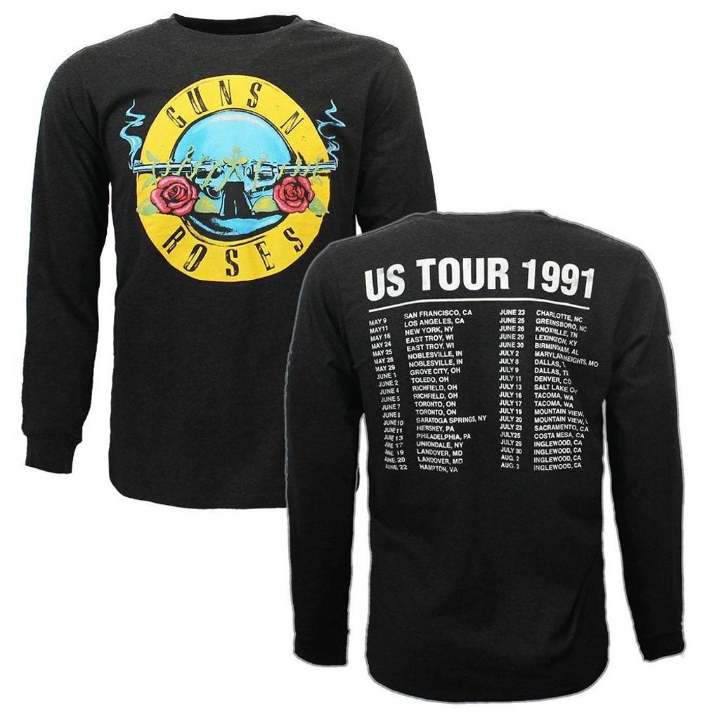 Guns N' Roses Hollywood Tour 1991 Langarm-T-Shirt - XXL