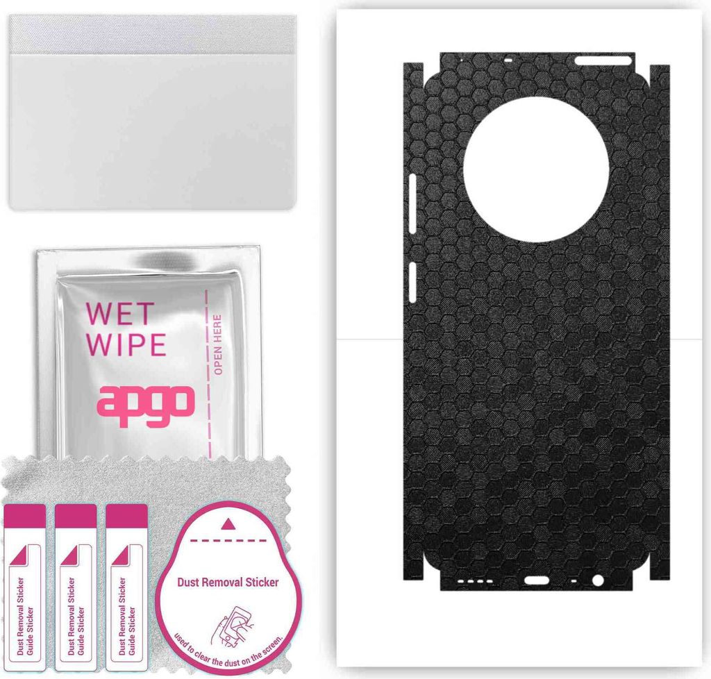 apgo Rückseite + Seiten Schutzfolie, Skin, kompatibel mit Realme 12 5G, Hinten Displayschutzfolie aus Vinylfolie, kratzfest, einfache Montage - Sc...