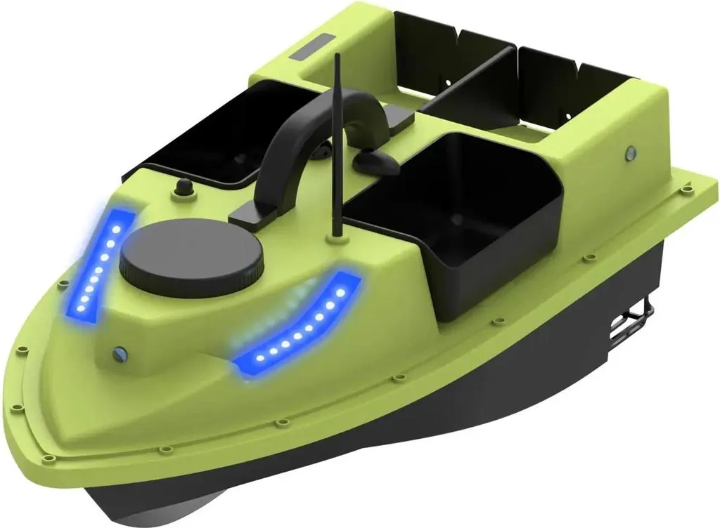 Bateau amorceur GPS pour pêche longue distance 500m avec 4 bacs amovibles