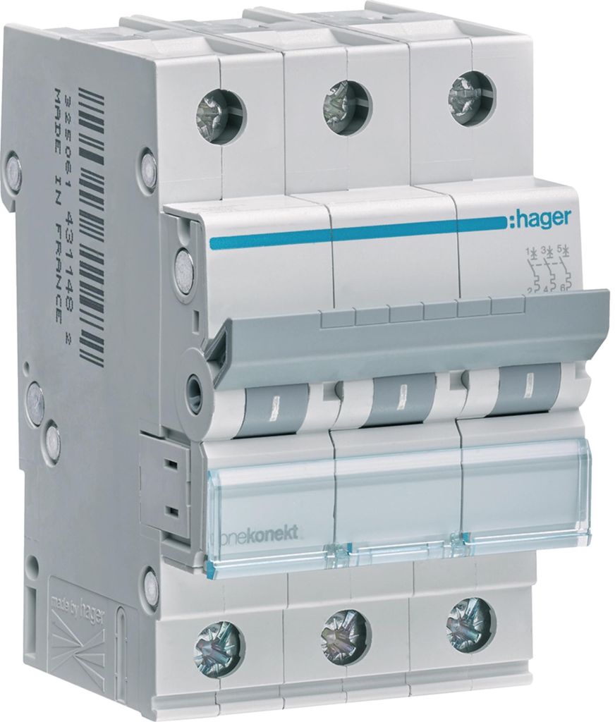 Hager MCN316E, 230 - 400 V Produktbild 