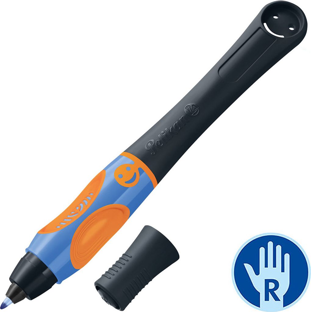 A single writing pen with its cap off, shown against a white background.