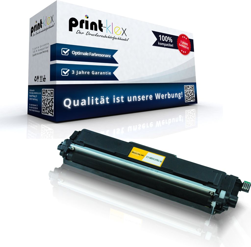 Print-Klex Kompatible Tonerkartusche kompatibel mit Brother MFC-L 3740 CDN MFC-L 3750 CDW MFC-L 3770 CDW TN243 TN 243 BK TN 243BK TN-243BK TN247 TN...