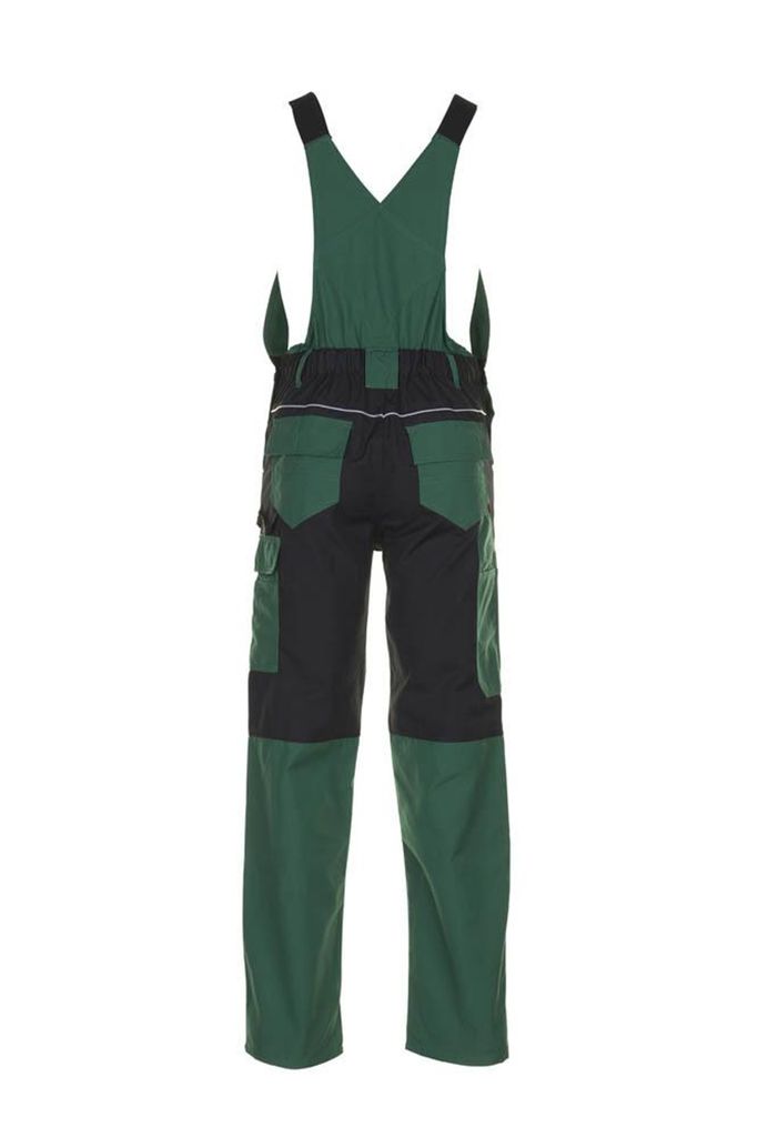Planam Latzhose Plaline Gr. 50 grün/schwarz Produktbild 