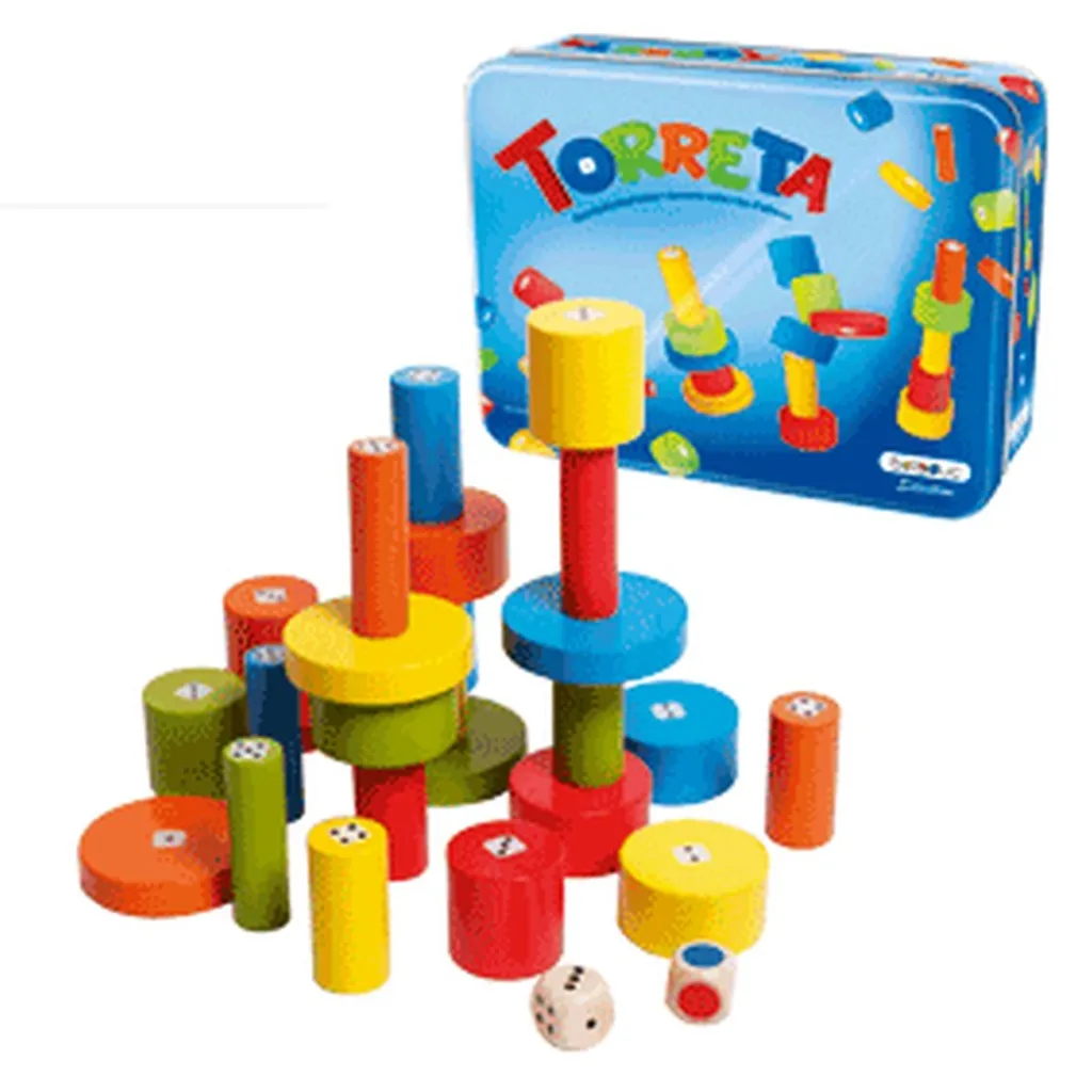 Jeu éducatif d'empilage en bois Torreta - Jeu d'adresse pour enfants