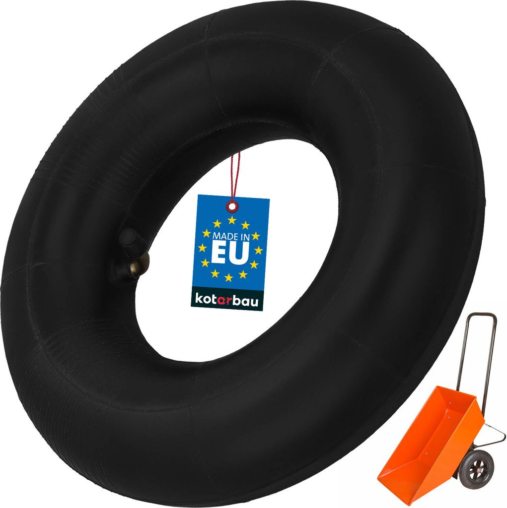 KOTARBAU Schlauch für Bollerwagen Luftreifen 3.50-4 Schlauch für Sackkarre & Transportwagen 24cm Schubkarre Ersatzschlauch mit Ventil Gummi...