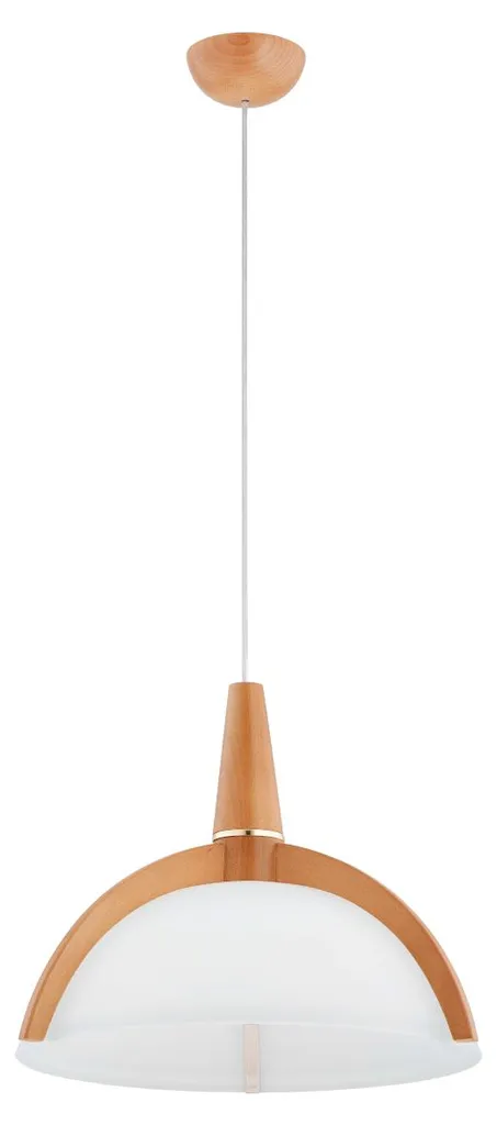 Suspension KLAN bois pour salon et salle à manger - Éclairage Alfa E27