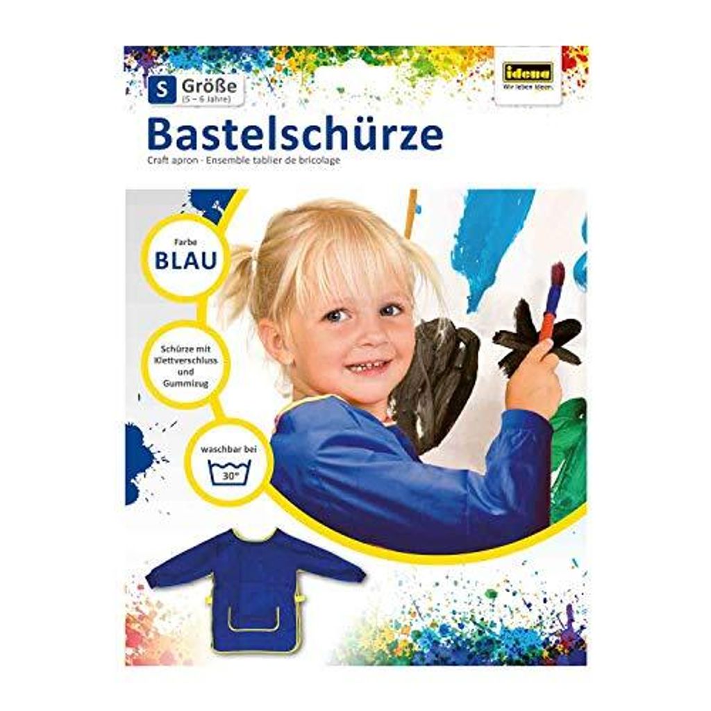 Happy Kidz Idena Bastelschürze blau 5-6 Jahre 21403136041