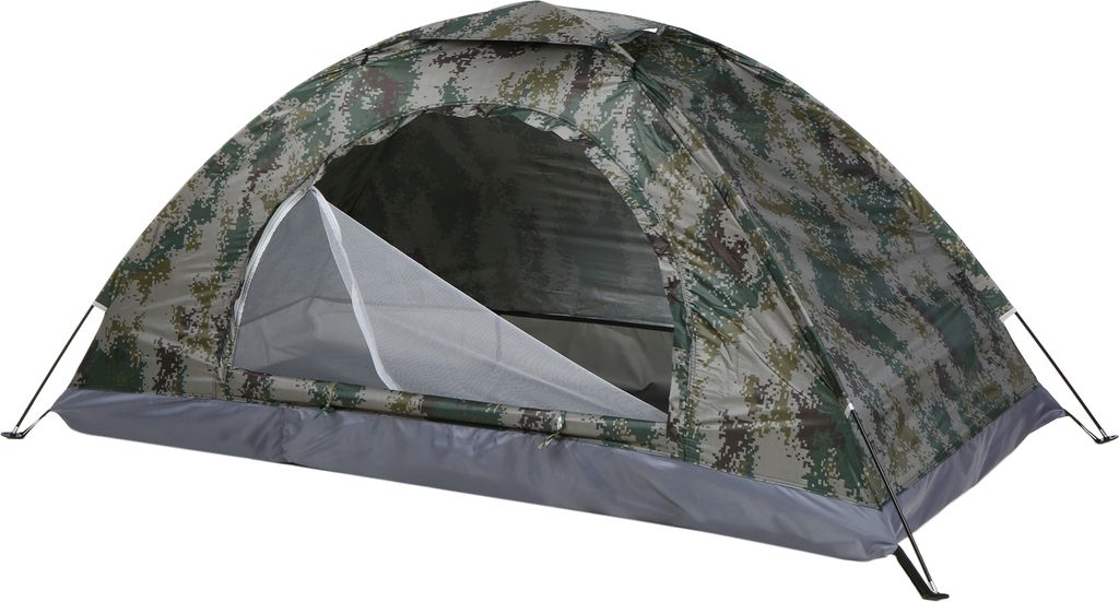 Ultraleichtes Campingzelt, einlagig, tragbares Zelt, Anti-UV-Beschichtung, LSF 30+, für Strandangeln im Freien