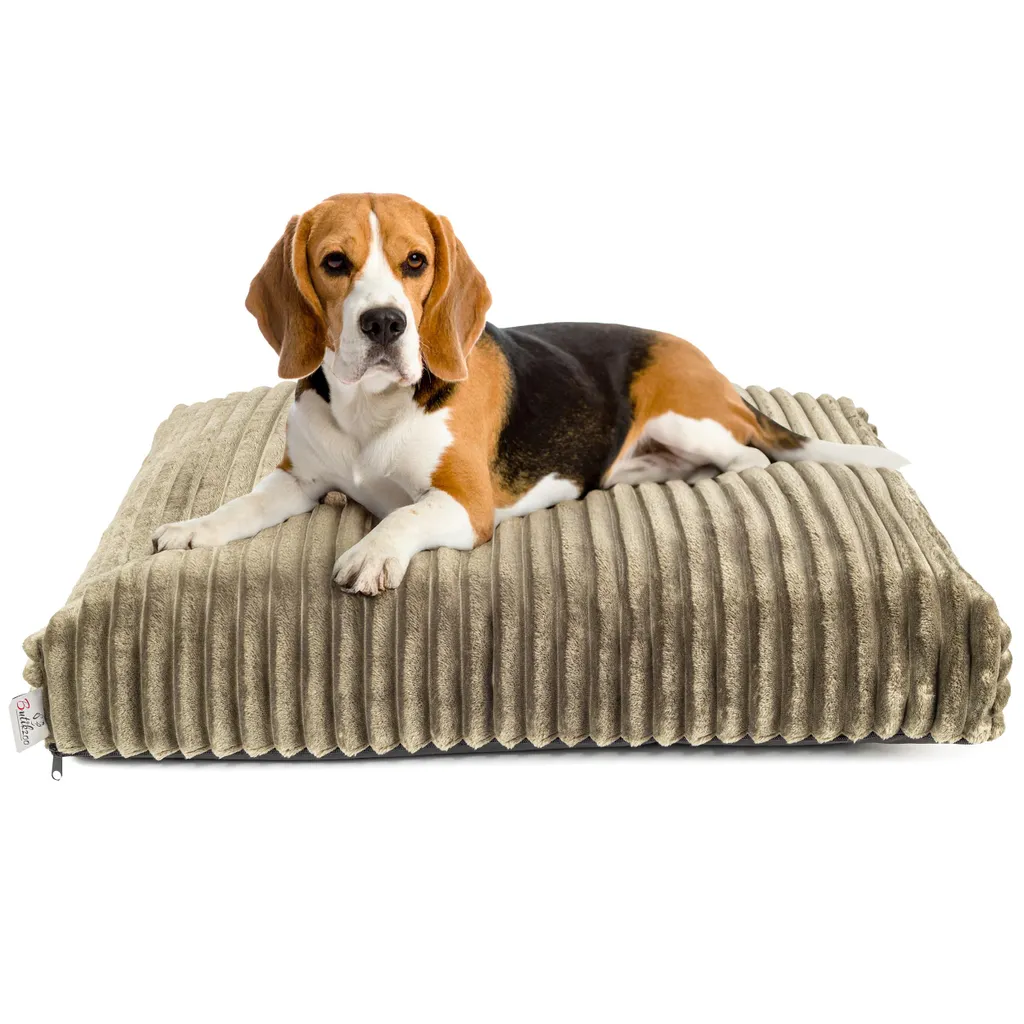 Lettino per cani Boutique ZOO L 80x64 cm Verde Oliva | Cuscino Lavabile
