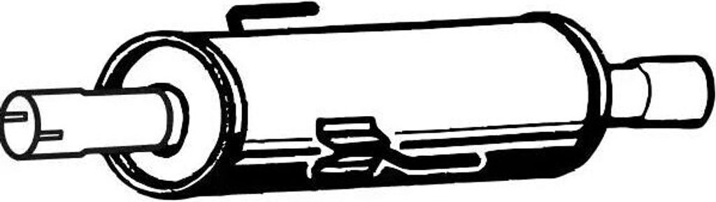 VEGAZ MZS-198 Mittelschalldämpfer Schalldämpfer für MAZDA 6 Station Wagon (GY) 6 (GG) 6 Hatchback (GG)