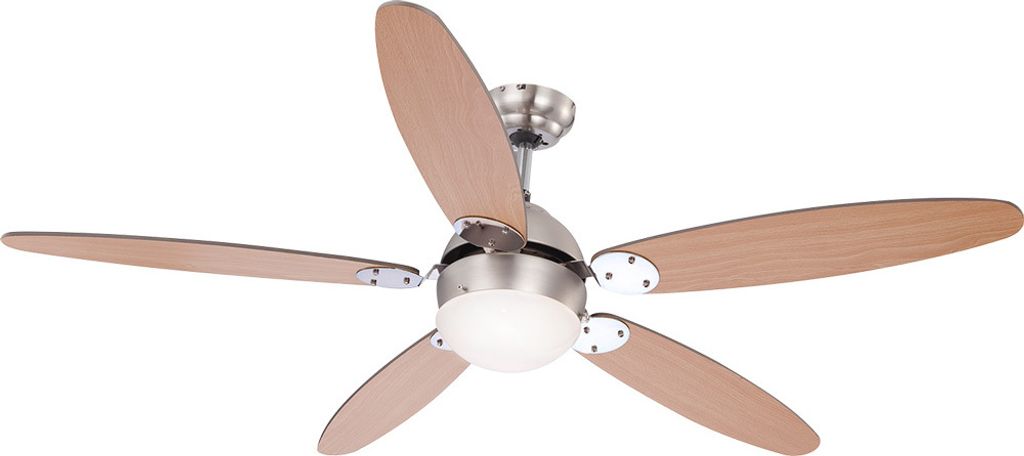LED Deckenventilator, Vor-Rücklauf, Flügel wendbar, D 132 cm