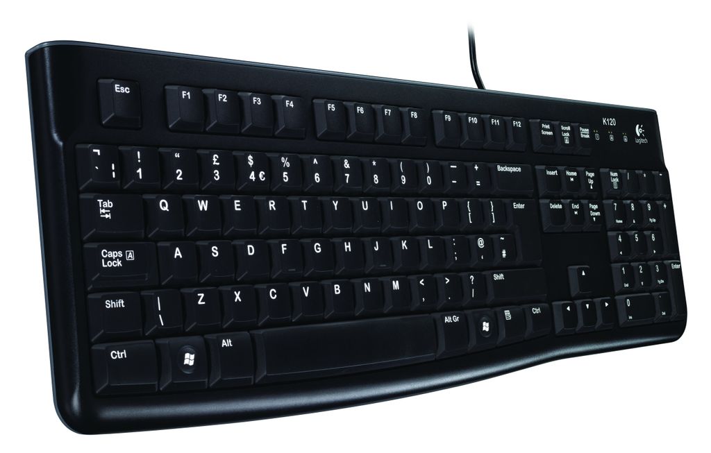 Logitech K120 - Verkabelt - USB - QWERTZ - Schwarz