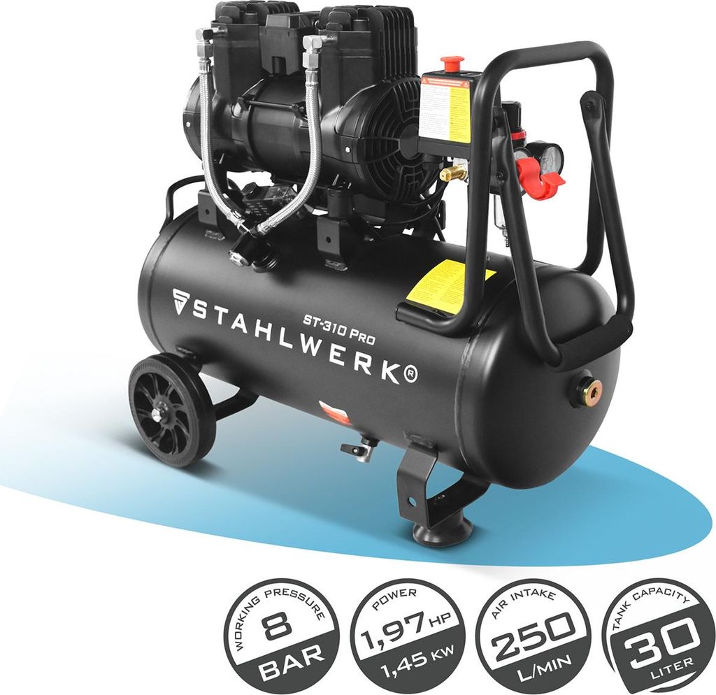 Kompresor STAHLWERK s 30 l nádržou (ST-310 Pro) - Obrázok produktu 