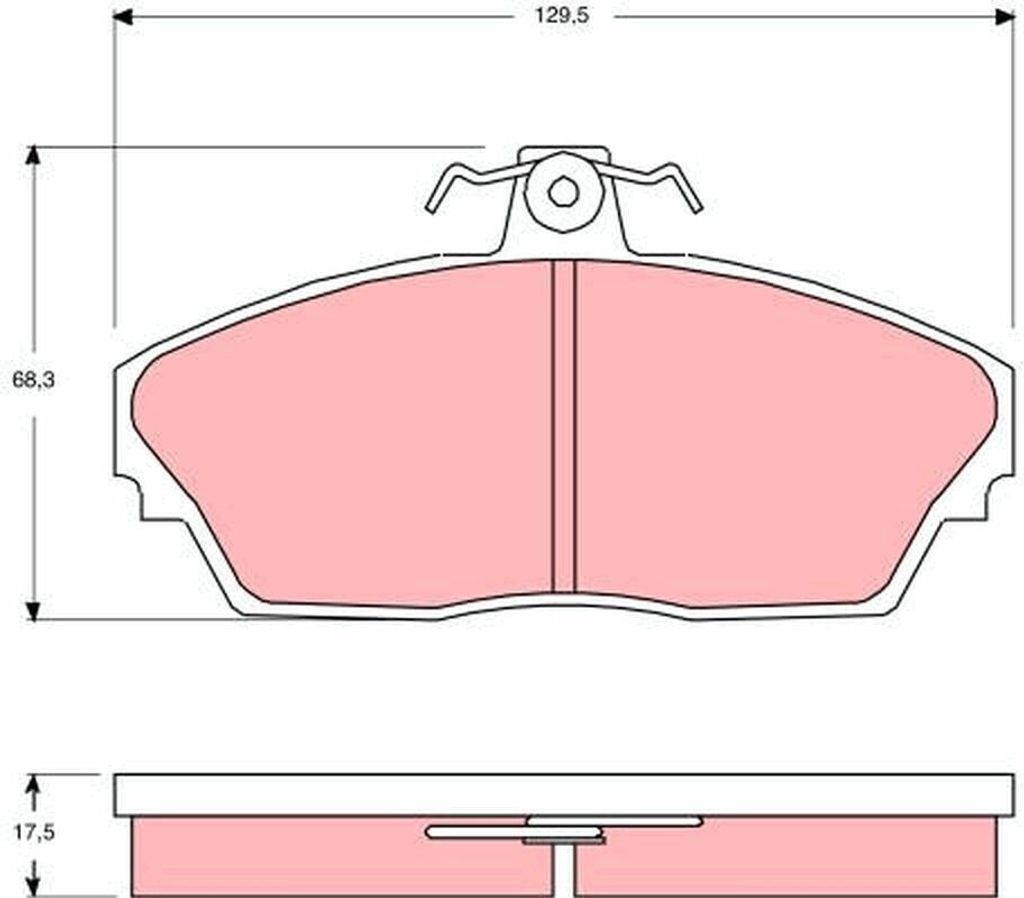 TRW Bremsbeläge Satz Vorne für TATA (TELCO) Xenon Pickup GDB3148