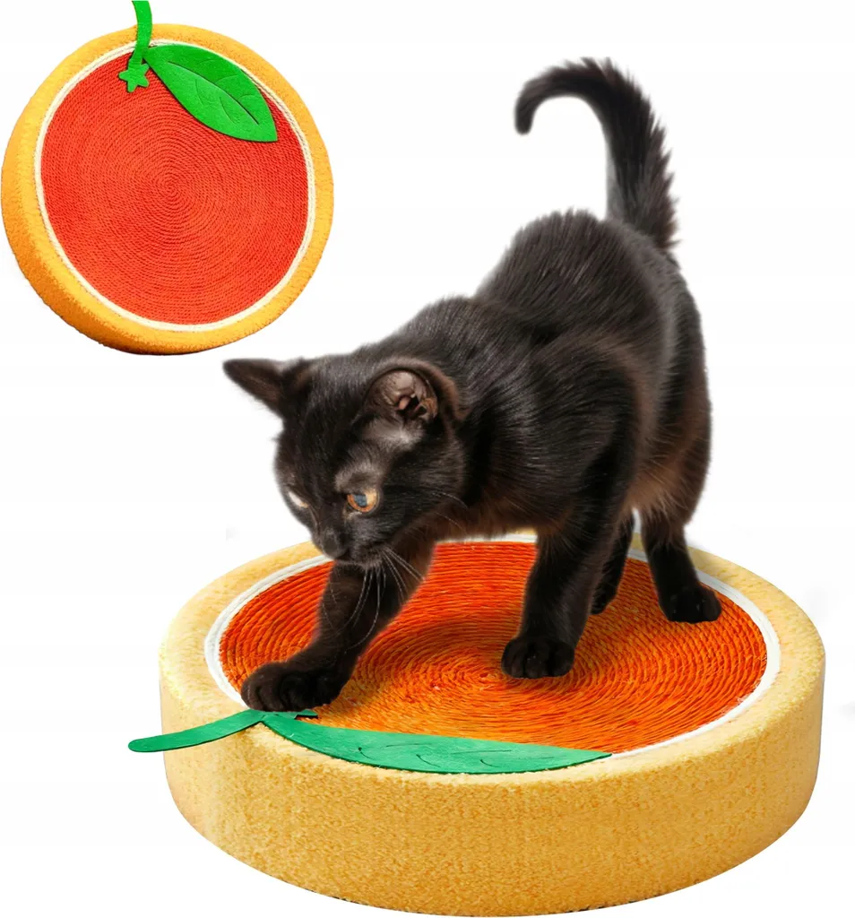 Lit rond pour chat orange 39 cm - Panier douillet de série Confort O-39