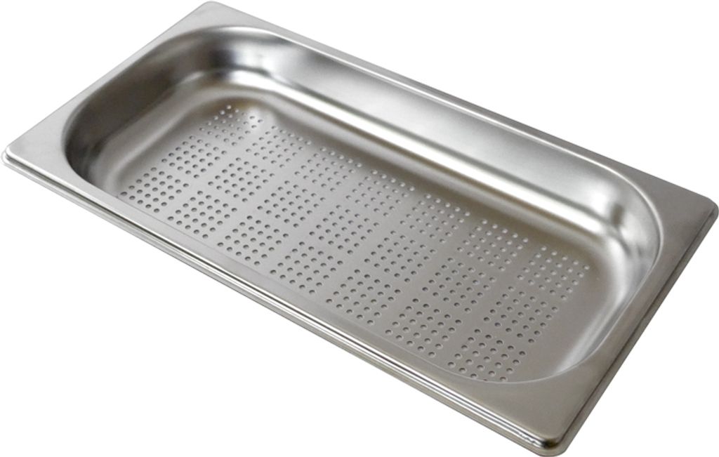 SYSTEMCERAM Gastrobehälter 0836 aus Edelstahl gelocht / Gastro-Zubehör / Abtropfschale