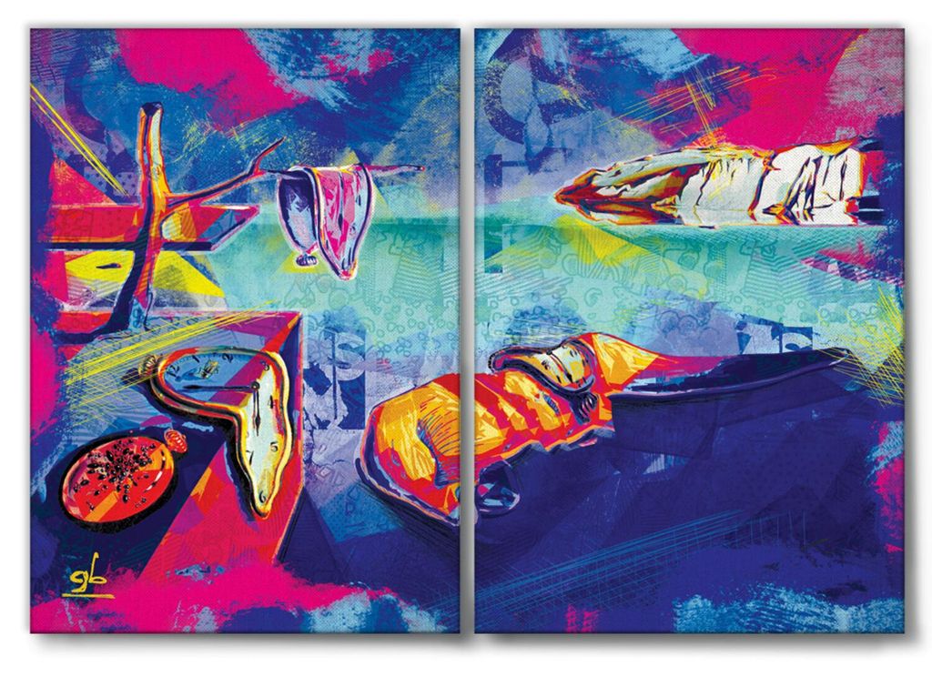 Giallobus - Die Beharrlichkeit der Pop-Art-Erinnerung - Giallobus - 144x100cm | 2pz. x 70x100cm - Bild - Leinwand