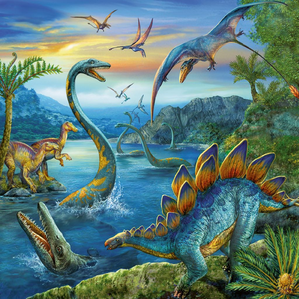 Ravensburger 09317, 49 szt., Dinozaury, 5 lat(a) Zdjęcie produktu 