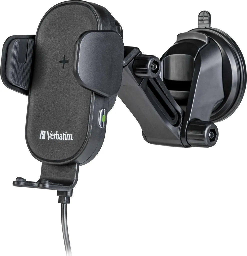 Support Téléphone Verbatim FWC-01 Fixation Auto et Charge Rapide Qi