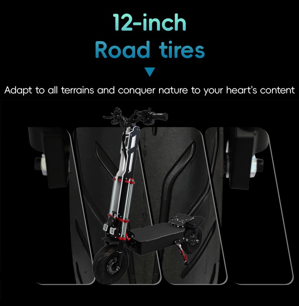 DUOTTS K8Elektroroller E-Scooter E-roller 12 Zoll Off-Road Produktbild 9