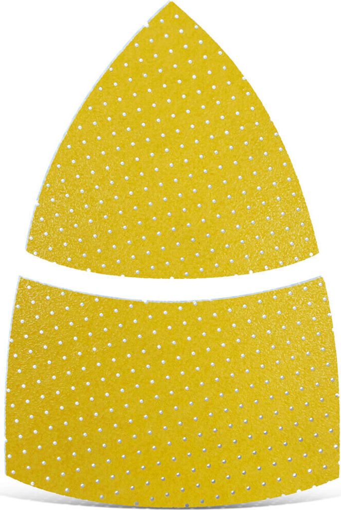 MENZER Ultrapad Klett-Schleifblätter, 93 / 62 x 102 mm, f. Deltaschleifer, Weißes Edelkorund (25 Stk.) K120